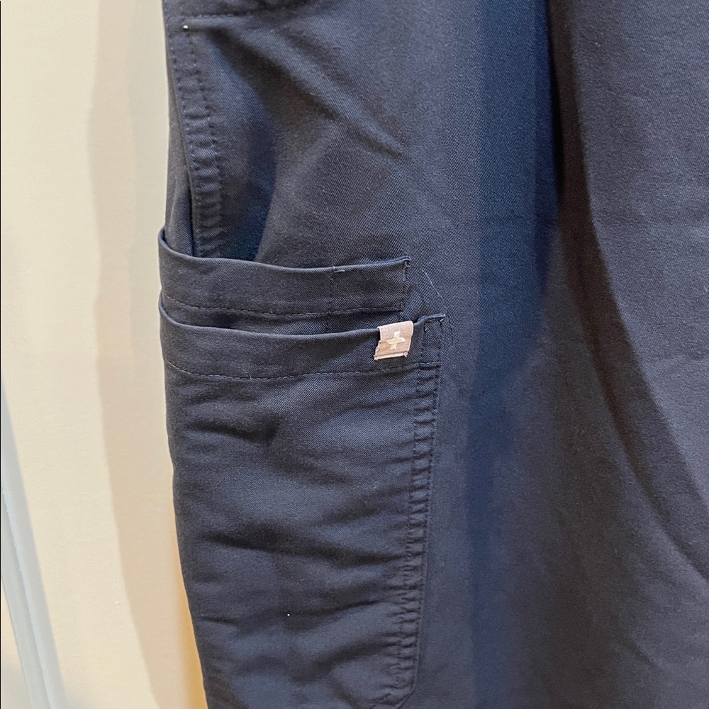 Figs Technical Collection Kade Scrub Pants Women Sz L blue Medical Nurse - Picture 2 of 5
